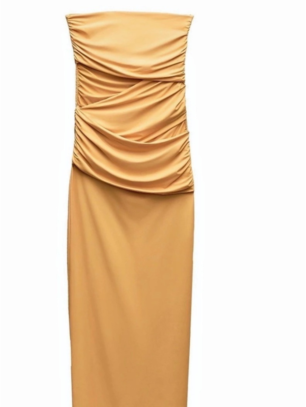 Orange Draped Maxi Dress Like New